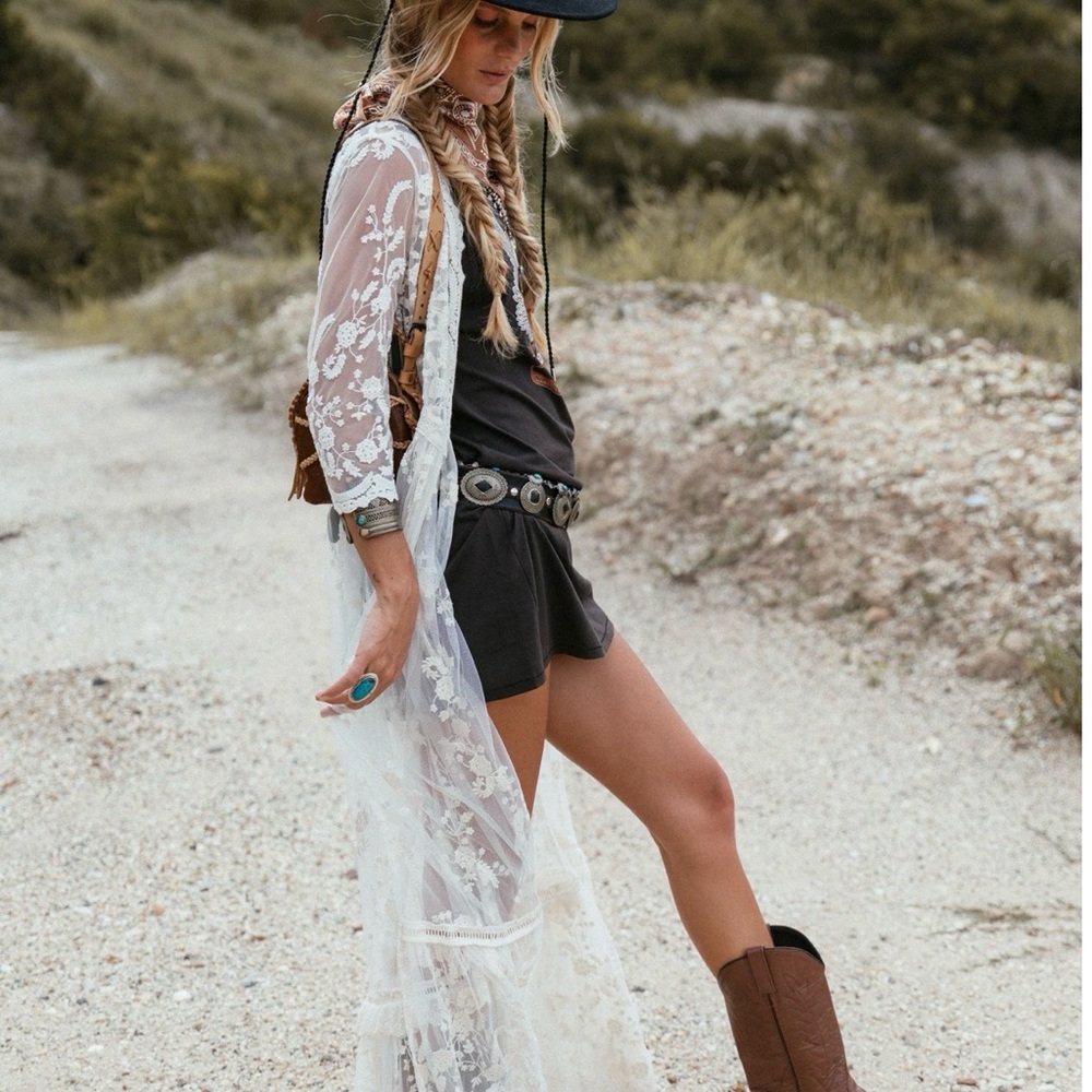 NWT-  Spell Cowgirl Boho Gypsy Tunic Dress - Picture 9 of 16